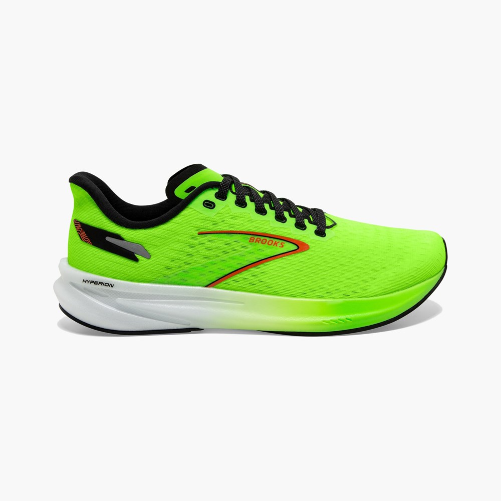 Chaussures Running Route Brooks Hyperion Corail Noir Homme | HYM-2959713